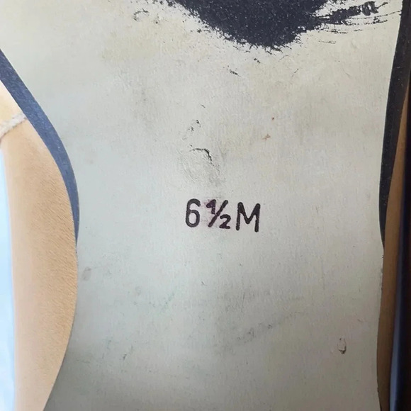 Enzo Angiolini tan & brown square toe flats Leather upper Women’s size 6.5 - Picture 8 of 11